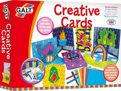Set creativ pentru copii Galt - 10 felicitari pop-up cu accesorii incluse