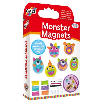Set creativ cu magneți și monstruleti modelabili pentru copii 6 ani+