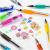 Set 12 pixuri cu gel cu sclipici parfumate pentru scris si desen