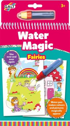 Carte de colorat cu apa reutilizabila Galt Water Magic Zane, 3 ani+