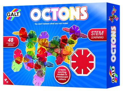 Set de construit Octons Galt cu 48 piese transparente pentru copii 4+