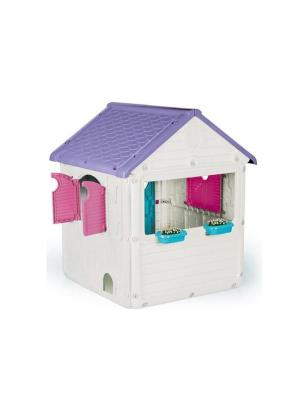 Casuta de joaca pentru copii roz, interior si exterior, DOLU