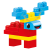Cuburi de construit pentru copii Dolu, 100 piese viu colorate