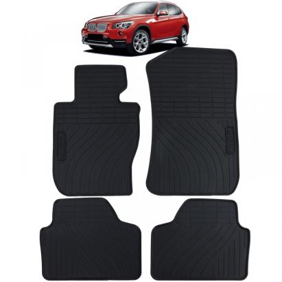 Set Premium de Covorașe din Cauciuc pentru Podea Negru, potrivit pentru BMW X1 E84 09-15 Performance AutoTuning
