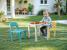Set masă cu 2 scaune pentru copii Dolu Pastel, interior-exterior