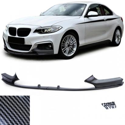 Spoiler frontal lipă performanță aspect carbon, potrivit pentru BMW Seria 2 F22 F23 2012-2021 Performance AutoTuning