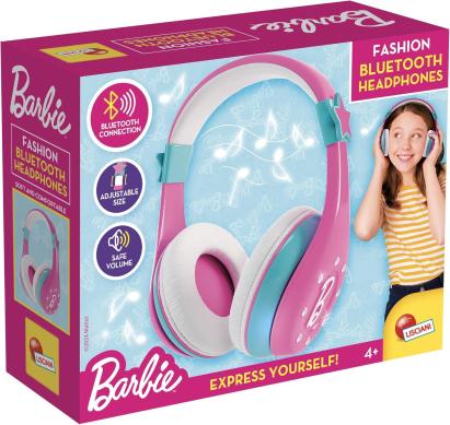 Casti Bluetooth Barbie pentru copii, pliabile, cu volum sigur