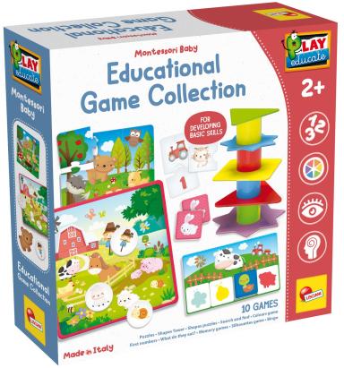 Colectie de jocuri educative Montessori pentru copii 2+ Lisciani