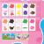 Joc educativ de culori Peppa Pig cu piese puzzle din carton, 2 ani+