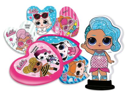 Set Carduri Fashion LOL Surprise cu abtibilduri reutilizabile si figurina