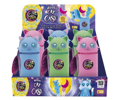 Set creativ cu penar pisicuta The Moon Academy pentru decorat stilouri