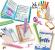 Set creativ pentru birou copii KIDS ART cu accesorii de papetarie, 7+