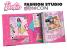 Set de colorat Barbie Fashion Studio cu 8 markere si accesorii