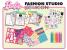 Set de colorat Barbie Fashion Studio cu 8 markere si accesorii