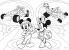 Puzzle de colorat Mickey in cursa, fata-verso, 24 piese, 3 ani+