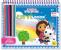 Set de colorat si desenat Gabby's Dollhouse cu stickere si 6 carioci