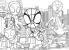 Puzzle de colorat Marvel Spidey și prietenii uimitori, 24 piese, 2 în 1