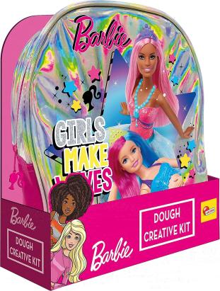 Kit de creatie Barbie cu ghiozdanel, plastilina si accesorii modelaj