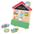Joc educativ din lemn Căsuța cu activități zilnice pentru copii 2+