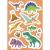Carte cu activitati si abtibilduri Dinozauri, 60 stickere, 3-6 ani