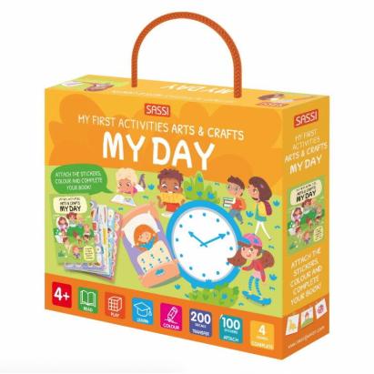 Set creativ pentru copii 4+ cu autocolante - Activitati zilnice