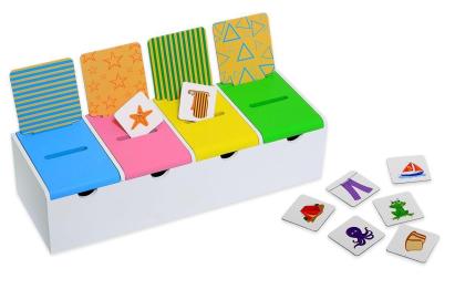 Joc de sortare educativ Cutia Magică din lemn pentru copii 3-6 ani