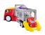 Jucarie interactiva camion transport auto cu lumini si 6 masinute