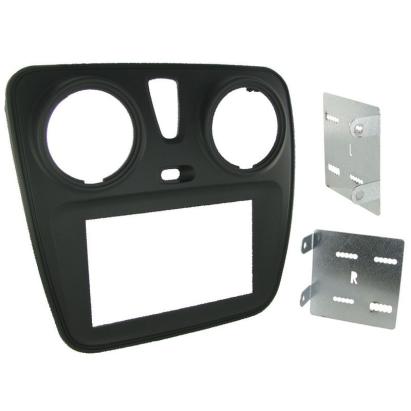 Rama adaptoare 2DIN Connects2 pentru Dacia Dokker si Lodgy, negru mat
