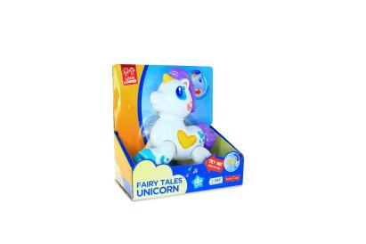 Jucărie interactivă unicorn magic cu lumini și sunete pentru 12 luni+