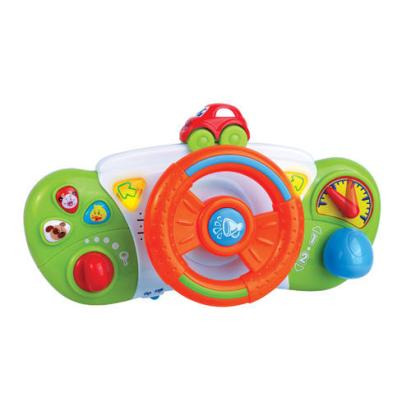 Volan interactiv pentru bebelusi cu sunete, lumini si schimbator