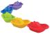 Set bărcuțe pentru baie colorate, 5 piese conectabile, 6 luni+