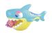 Jucarie de baie cu rechin si 3 pestisori pentru copii 12 luni+