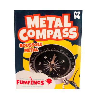 Busolă metalică compactă pentru orientare, camping și drumeții