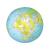 Glob pământesc gonflabil educativ, 30 cm, cu hartă politică