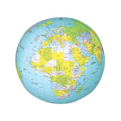 Glob pământesc gonflabil educativ, 30 cm, cu hartă politică