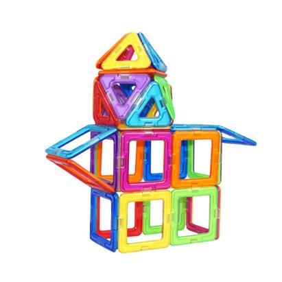 Joc magnetic de construcție MAGPLAYER, 46 piese, forme 2D și 3D