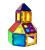 Set de construcție magnetic Magplayer, 32 piese, forme geometrice, 3 ani+