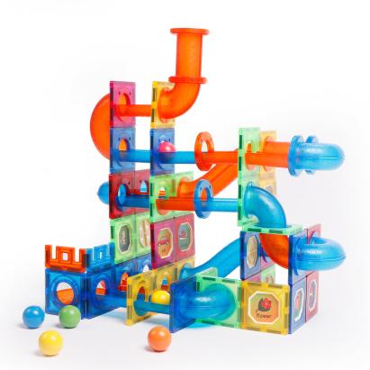 Set de construcție magnetic Marble Run cu 171 piese pentru copii
