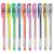 Set 10 pixuri cu gel colorate Grafix, clasice, glitter si metalice