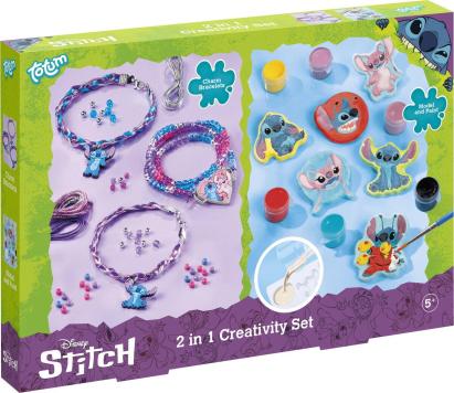 Set creativ Stitch 2 in 1 pentru bratari si figurine din ipsos