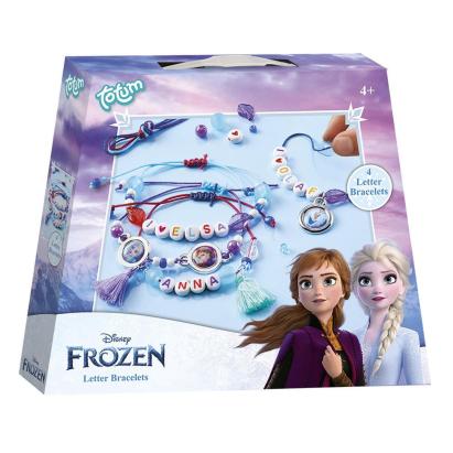 Set creativ bratari cu litere Frozen pentru copii 4+