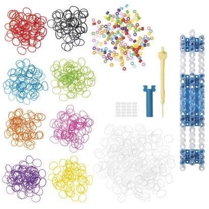 Set creativ cu elastice Loom i Do pentru brățări și accesorii colorate