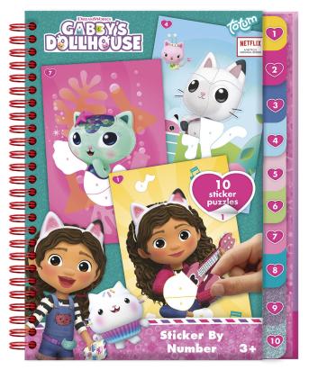 Cărticică cu activități și abțibilduri Gabby's Dollhouse, 3+
