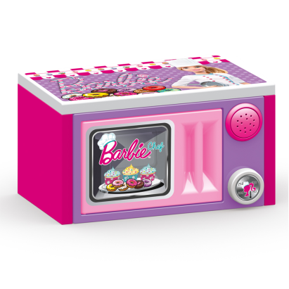 Cuptor cu microunde de jucarie Barbie cu accesorii si sunete