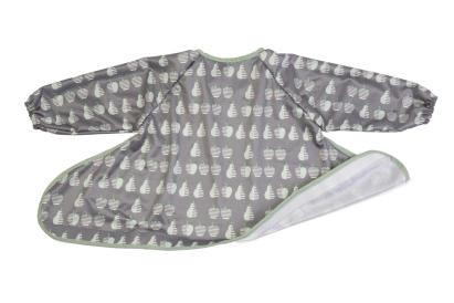 Baveta impermeabila cu maneci lungi pentru bebelusi, Fructe vesele