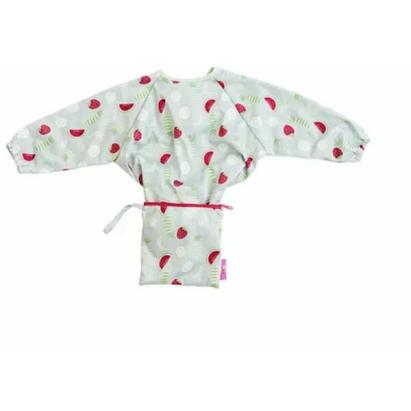 Baveta impermeabila cu maneci lungi si ventuze Tidy Tot Fructe