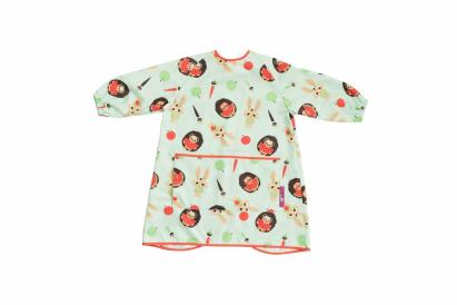 Baveta lunga impermeabila cu buzunar si maneci - Animalute din padure