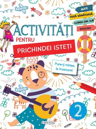 Activitati pentru prichindei isteti 2 - carte interactiva educativa 5+