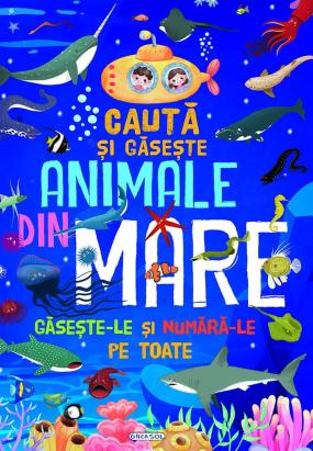 Carte pentru copii Caută și găsește animale din mare, 40 pagini, 6+