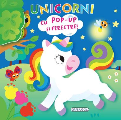 Carte interactivă pentru copii Deschide și descoperă - Unicorni cu pop-up